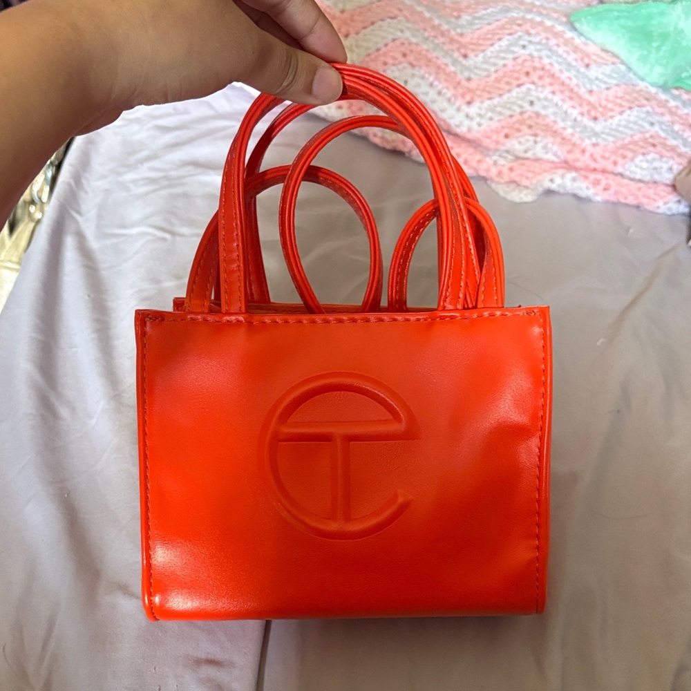 Telfar Vibrant Orange Mini Bag